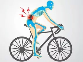 Lower back pain is one of the common causes of injuries occurring from cycling
